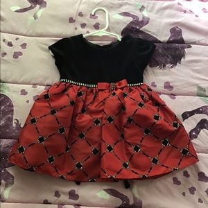 Cute red and black dress